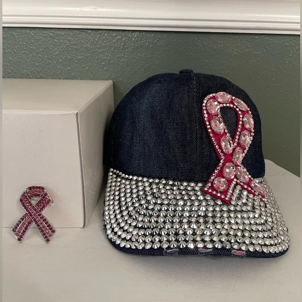 Breast Cancer Awareness Cap and Pin